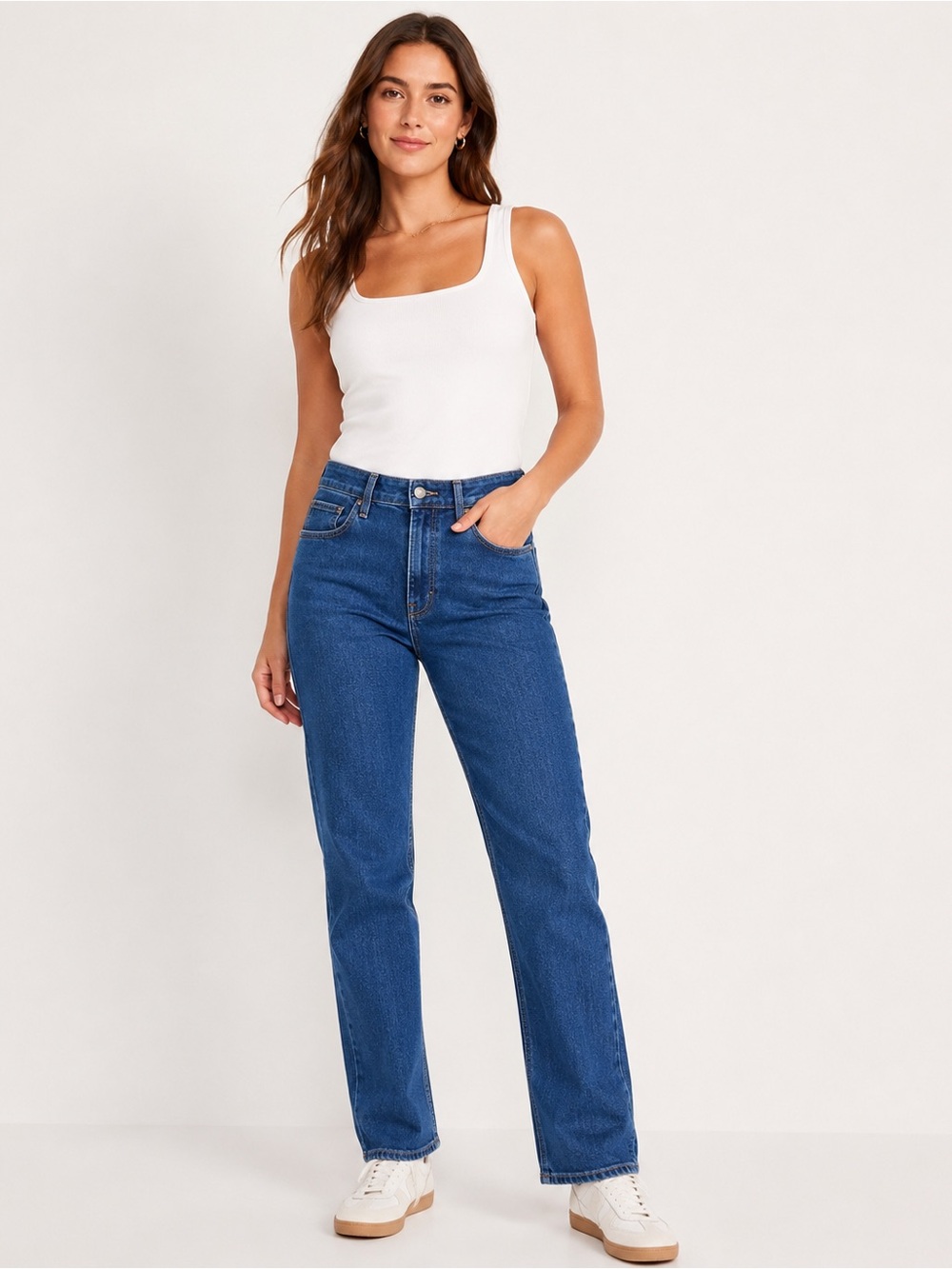 Old Navy Straight-Leg Jeans in Classic Blue Denim